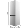 Cecotec Réfrigérateur Combi 2 Portes Bolero CoolMarket Combi 250 Inox E. 250 L, Hauteur 180 cm et 55 cm de Largeur, Basse Consom