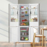 Cecotec réfrigérateur combiné bolero coolmarket combi 250 blanc glass d. réfrigérateur verre blanc, 250l, inverter plus, total n