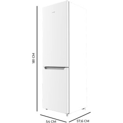 Cecotec Réfrigérateur Combi 2 Portes Bolero CoolMarket Combi 250 Blanc D. 250 L, Hauteur 181 cm et 55 cm de large, Faible Consom