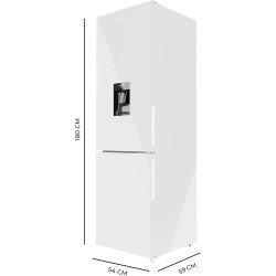 Cecotec réfrigérateur combiné bolero coolmarket combi 250 wd blanc glass d. inverter plus, no frost, multi airflow. distributeur