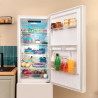 Cecotec réfrigérateur combiné bolero coolmarket combi 250 wd blanc glass d. inverter plus, no frost, multi airflow. distributeur
