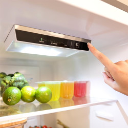 Cecotec réfrigérateur combiné bolero coolmarket combi 250 wd blanc glass d. inverter plus, no frost, multi airflow. distributeur