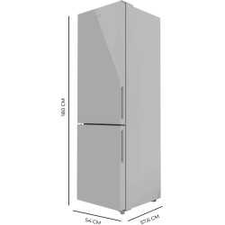 Cecotec réfrigérateur combiné bolero coolmarket combi 250 gris glass d. capacité de 250 l, total no frost, compresseur inverter 