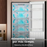 Cecotec réfrigérateur combiné bolero coolmarket combi 250 gris glass d. capacité de 250 l, total no frost, compresseur inverter 