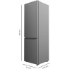 Cecotec Réfrigérateur combiné Bolero CoolMarket Combi 250 Dark D. Capacité de 250L, classe D, compresseur Inverter, Total No Fro