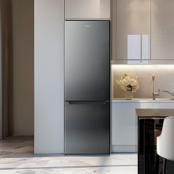 Cecotec Réfrigérateur combiné Bolero CoolMarket Combi 250 Dark D. Capacité de 250L, classe D, compresseur Inverter, Total No Fro