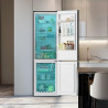 Cecotec Réfrigérateur combiné Bolero CoolMarket Combi 250 Dark D. Capacité de 250L, classe D, compresseur Inverter, Total No Fro