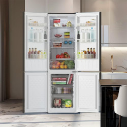 Cecotec Réfrigérateur combiné Bolero CoolMarket Combi 250 Dark D. Capacité de 250L, classe D, compresseur Inverter, Total No Fro