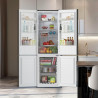 Cecotec Réfrigérateur combiné Bolero CoolMarket Combi 250 Dark D. Capacité de 250L, classe D, compresseur Inverter, Total No Fro