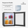 KLARSTEIN Petit Frigo de Chambre de 23L pour Snacks et Boissons, Top Silencieux, Mini Bar, avec Étagères Réglables Camping, Cosm