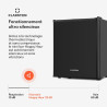 KLARSTEIN Petit Frigo de Chambre de 23L pour Snacks et Boissons, Top Silencieux, Mini Bar, avec Étagères Réglables Camping, Cosm