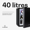 KLARSTEIN Happy Hour Mini Frigo Silencieux de Chambre/Cosmetique Ultra Compact, Mini Bar, Refrigerateur Aliments, Boissons, Etag
