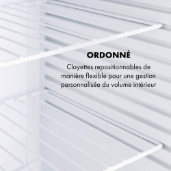 KLARSTEIN Happy Hour Mini Frigo Silencieux de Chambre/Cosmetique Ultra Compact, Mini Bar, Refrigerateur Aliments, Boissons, Etag