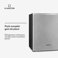 KLARSTEIN Mini Frigo de Chambre de 30L pour Snacks et Boissons, Petit Frigo Top Silencieux, Mini Bar, Petit Réfrigérateur Campin