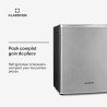 KLARSTEIN Mini Frigo de Chambre de 30L pour Snacks et Boissons, Petit Frigo Top Silencieux, Mini Bar, Petit Réfrigérateur Campin