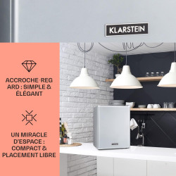 KLARSTEIN Mini Frigo de Chambre de 33L pour Snacks et Boissons, Top Silencieux, Bar, Petit Réfrigérateur Camping, Pour Cosmetiqu