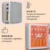 KLARSTEIN Mini Frigo de Chambre de 38L pour Boissons et Bieres, Petit Frigo Silencieux, Mini Bar Intérieur/Ext, Petit Refrigerat