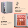 KLARSTEIN Mini Frigo de Chambre de 45L pour Boissons et Bieres, Petit Frigo Silencieux, Mini Bar Intérieur/Ext, Petit Refrigerat