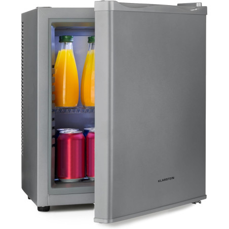 KLARSTEIN Petit Frigo de Chambre de 23L pour Snacks et Boissons, Frigo Top Silencieux, Mini Bar, Réfrigérateur Camping, Frigo Co