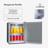 KLARSTEIN Petit Frigo de Chambre de 23L pour Snacks et Boissons, Frigo Top Silencieux, Mini Bar, Réfrigérateur Camping, Frigo Co