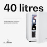 KLARSTEIN Mini Frigo de Chambre de 40L pour Snacks et Boissons, Petit Frigo Top Silencieux, Mini Bar, Petit Réfrigérateur Campin