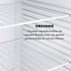 KLARSTEIN Mini Frigo de Chambre de 40L pour Snacks et Boissons, Petit Frigo Top Silencieux, Mini Bar, Petit Réfrigérateur Campin
