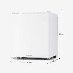 KLARSTEIN Mini Frigo de Chambre de 45L pour Boissons et Bieres, Petit Frigo Silencieux, Mini Bar Intérieur/Ext, Petit Refrigerat