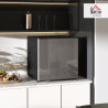 HOMCOM Réfrigérateur congélateur 46 L, mini frigo 41,5L+4,5L, silencieux, porte réversible, thermostats réglables, pelle et bac 