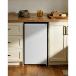 Upstreman 85 Litres Petit Frigo, Éclairage Intétré, Thermostat Réglable, Bac à Légumes, Silencieux, Porte Réversible, Petit Frig