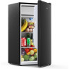 Upstreman 85 Litres Petit Frigo, Éclairage Intétré, Thermostat Réglable, Bac à Légumes, Silencieux, Porte Réversible, Petit Frig
