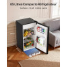 Upstreman 85 Litres Petit Frigo, Éclairage Intétré, Thermostat Réglable, Bac à Légumes, Silencieux, Porte Réversible, Petit Frig