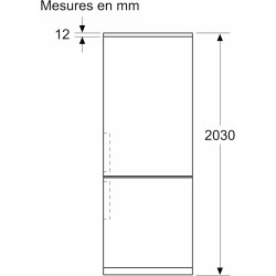 Bosch KGN49AIBT, Série 6, Réfrigérateur combiné pose-libre, 440 L, 203 x 70 (H x L), Inox anti trace de doigts