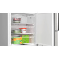 Bosch KGN497ICT, Série 4, Réfrigérateur combiné pose-libre, 440 L, 203 x 70 (H x L), Inox anti trace de doigts