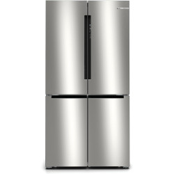 Bosch KFN96VPEA, Série 4 Réfrigérateur multi-portes congélateur en bas, 605 L, 183 x 91 (H x L), Inox anti trace de doigts