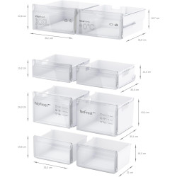 Bosch KFN96VPEA, Série 4 Réfrigérateur multi-portes congélateur en bas, 605 L, 183 x 91 (H x L), Inox anti trace de doigts