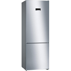 Bosch KGN49XLEA Série 4 - Réfrigérateur Combiné pose-libre - 438 L - 203 x 70 (H x L) - Inox