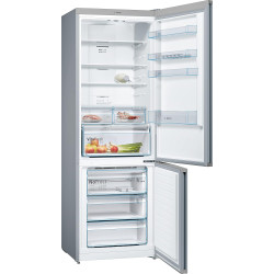 Bosch KGN49XLEA Série 4 - Réfrigérateur Combiné pose-libre - 438 L - 203 x 70 (H x L) - Inox