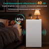SMETA Mini Réfrigérateur, 91L, avec Micro-Congélateur 11L, Silencieux 40dB, Thermostat Réglable, Porte Réversible, Mini Frigo po