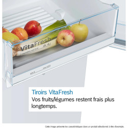 Bosch KSV33VLEP-Série 4 Réfrigérateur pose-libre - 324 litres - 176 x 60 cm - Inox