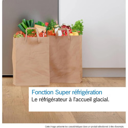 Bosch KSV33VLEP-Série 4 Réfrigérateur pose-libre - 324 litres - 176 x 60 cm - Inox