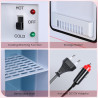 Astarama Mini Frigo de Chambre, 6 Litres/ 8 Canettes, Mode Silencieux, Fonction Chaud/Froid. 12V DC/220V AC Mini Refrigerateur T