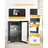 WIE Réfrigérateur Pour Boissons, Mini Frigo 83L Petit Frigo Silencieux de 0-10°C, Mini Bar Intérieur, Pour Salle de Jeux, Fête, 