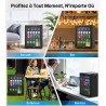 WIE Boisson Réfrigérée 48L, Armoire Vitrine Réfrigérée 68 Cans Mini Frigo avec LED, Étagères Réglables, Petit Réfrigérateur Sile