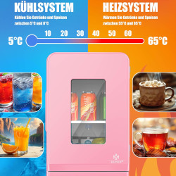 KESSER® Mini réfrigérateur 2 en 1 | Glacière | Capacité de 15 litres avec Fonction de Chauffage, transportable, AC DC 220-240 V/