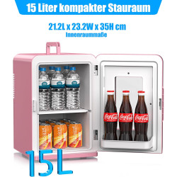 KESSER® Mini réfrigérateur 2 en 1 | Glacière | Capacité de 15 litres avec Fonction de Chauffage, transportable, AC DC 220-240 V/