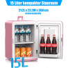KESSER® Mini réfrigérateur 2 en 1 | Glacière | Capacité de 15 litres avec Fonction de Chauffage, transportable, AC DC 220-240 V/