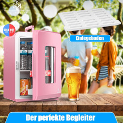 KESSER® Mini réfrigérateur 2 en 1 | Glacière | Capacité de 15 litres avec Fonction de Chauffage, transportable, AC DC 220-240 V/