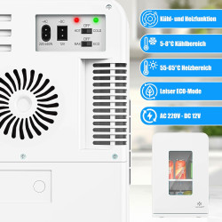 KESSER® Mini réfrigérateur 2 en 1 | Glacière | Capacité de 15 litres avec Fonction de Chauffage, transportable, AC DC 220-240 V/