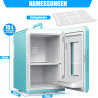 KESSER® Mini réfrigérateur 2 en 1 | Glacière | Capacité de 15 litres avec Fonction de Chauffage, transportable, AC DC 220-240 V/