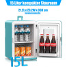 KESSER® Mini réfrigérateur 2 en 1 | Glacière | Capacité de 15 litres avec Fonction de Chauffage, transportable, AC DC 220-240 V/